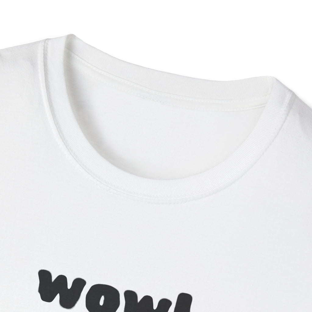 Cute Black Cat "wow!" T-Shirt — Kawaii Cat Graphic Tee