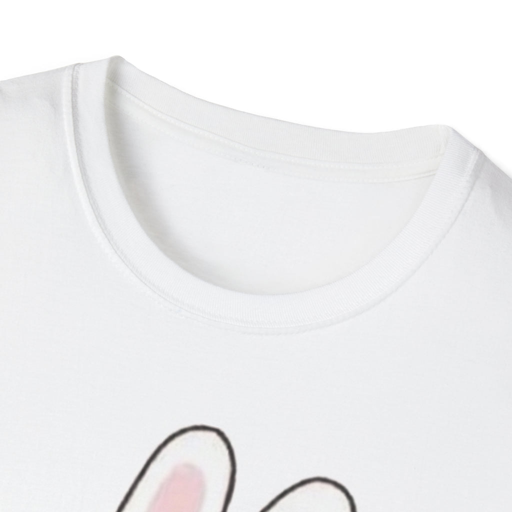 Cute Bunny Eating Cake T-Shirt — Kawaii Dessert Rabbit Tee